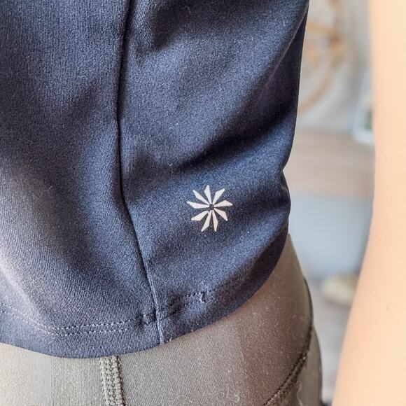 Athleta, Black Transcend Open Back Tee, Women’s Medium, Activewear - Picture 3 of 9